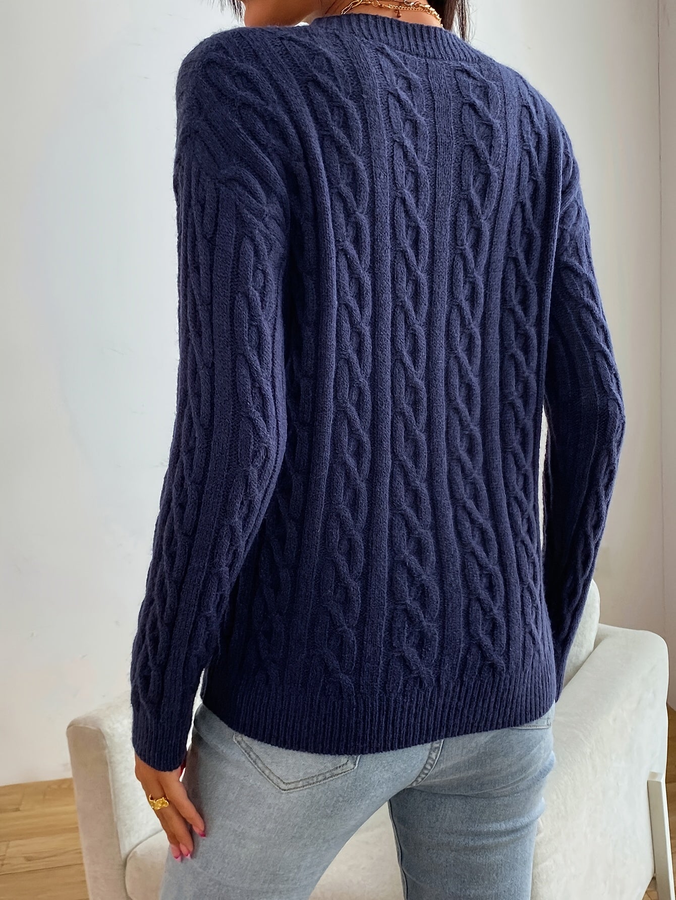 Sovolo™ | Cable Knit Sweater