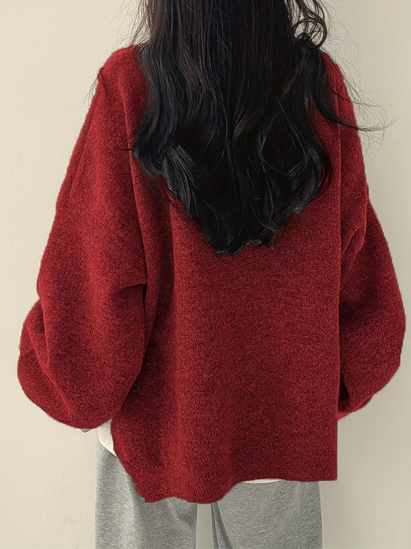 Sovolo™ | Luxe Split Shoulder Sweater