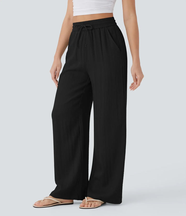 Sophie | Comfortabele & Luchtige Linnen Broek met Elegante Pijpen