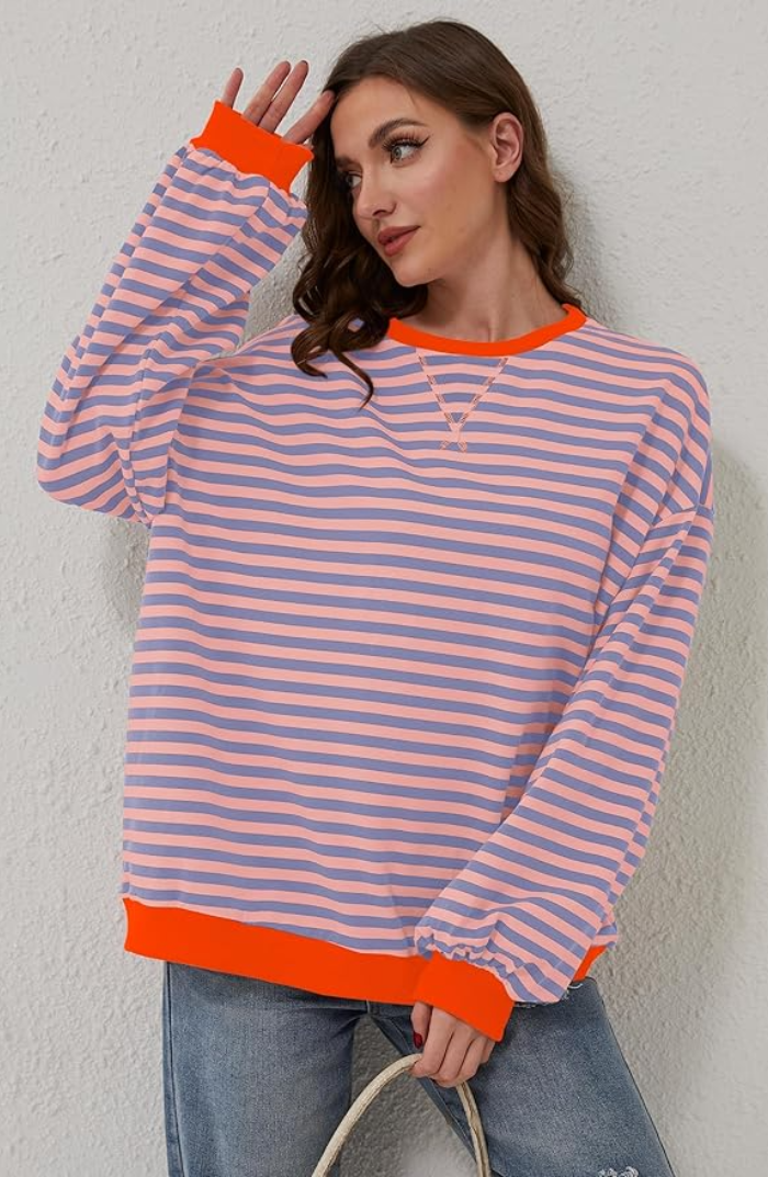 Sofia™ | Oversized gestreepte Sweater