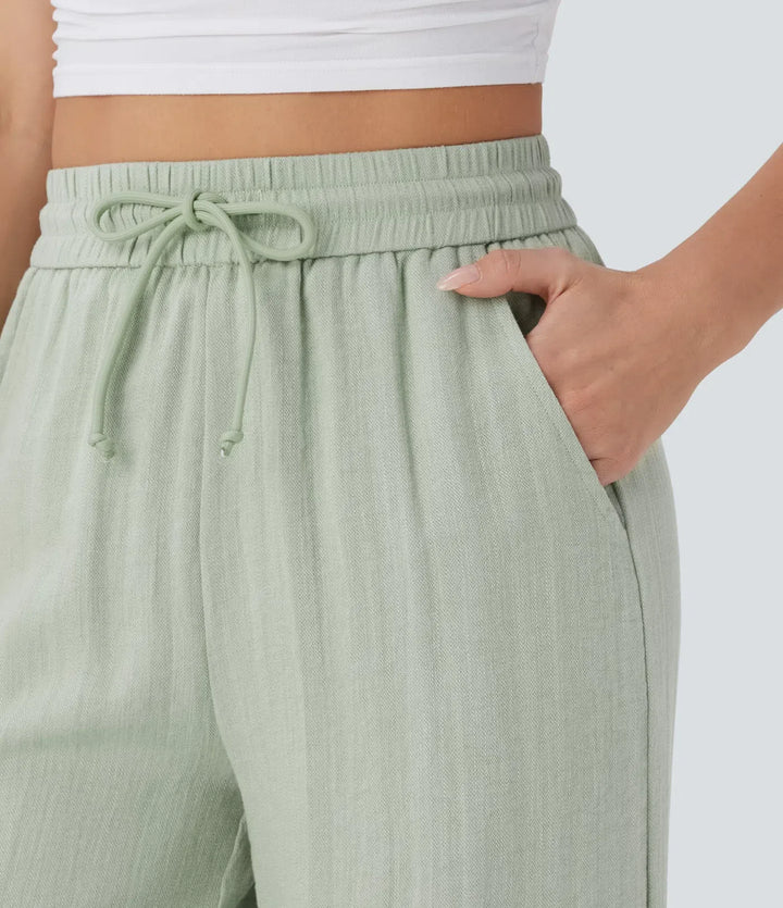 Sophie | Comfortabele & Luchtige Linnen Broek met Elegante Pijpen