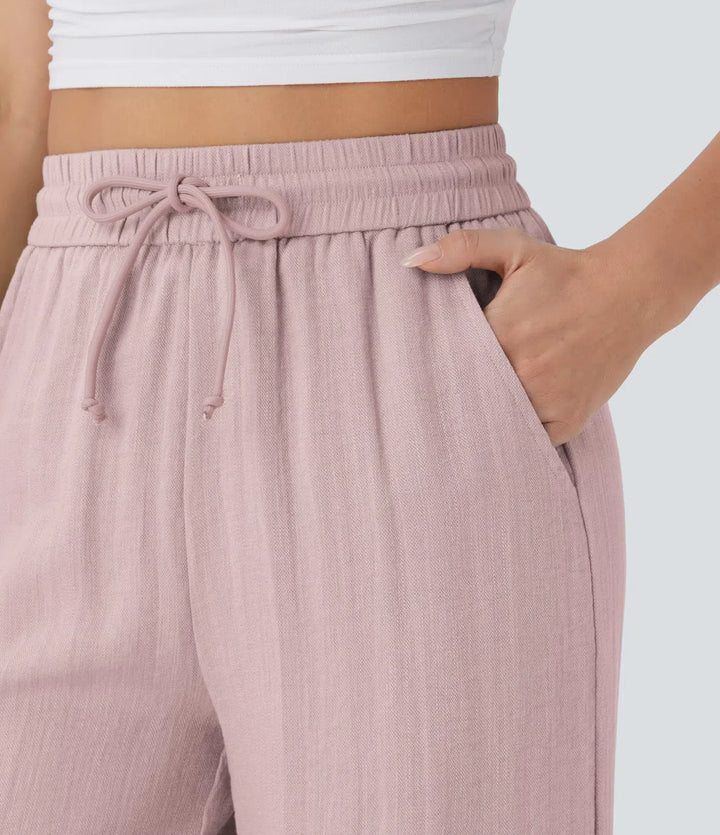 Sophie | Comfortabele & Luchtige Linnen Broek met Elegante Pijpen
