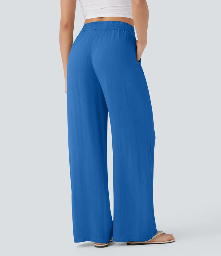 Sophie | Comfortabele & Luchtige Linnen Broek met Elegante Pijpen