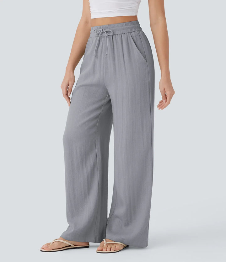 Sophie | Comfortabele & Luchtige Linnen Broek met Elegante Pijpen