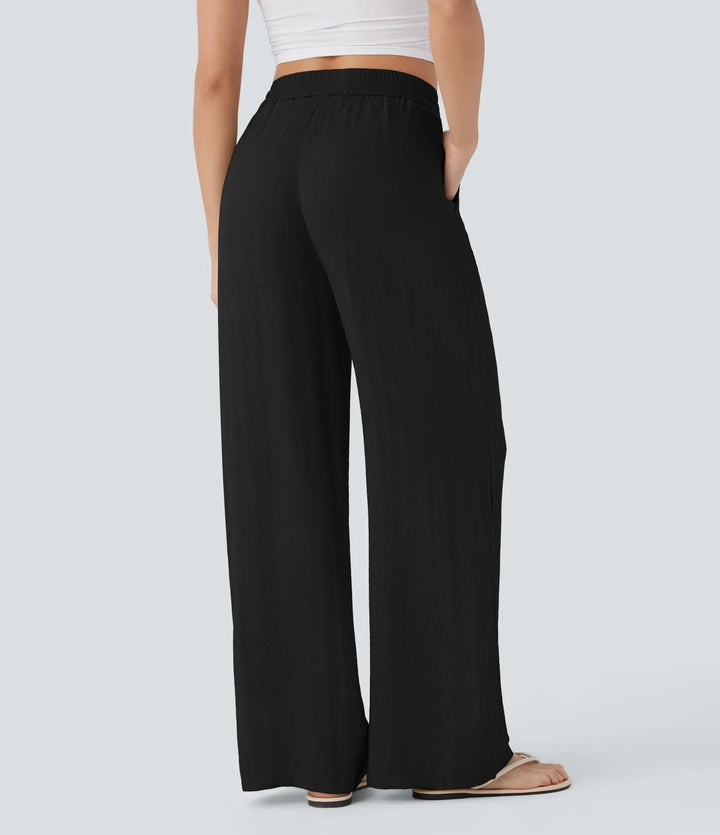 Sophie | Comfortabele & Luchtige Linnen Broek met Elegante Pijpen