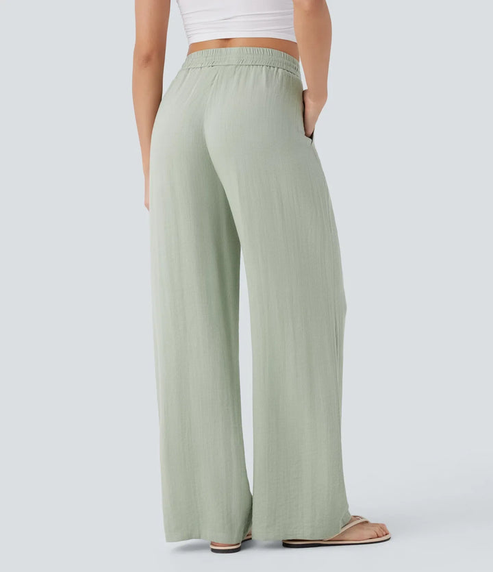 Sophie | Comfortabele & Luchtige Linnen Broek met Elegante Pijpen