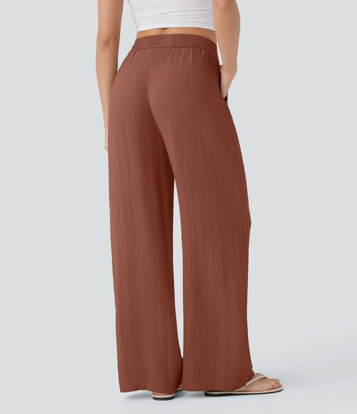 Sophie | Comfortabele & Luchtige Linnen Broek met Elegante Pijpen