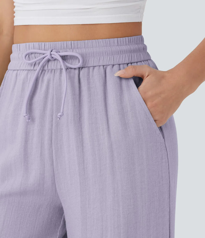 Sophie | Comfortabele & Luchtige Linnen Broek met Elegante Pijpen