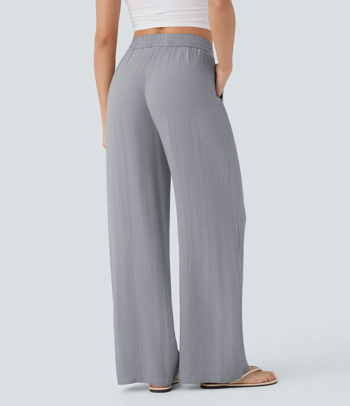 Sophie | Comfortabele & Luchtige Linnen Broek met Elegante Pijpen