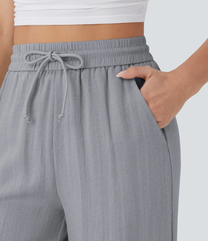 Sophie | Comfortabele & Luchtige Linnen Broek met Elegante Pijpen