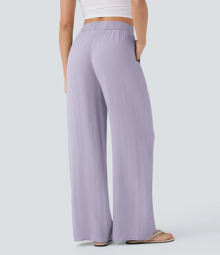 Sophie | Comfortabele & Luchtige Linnen Broek met Elegante Pijpen