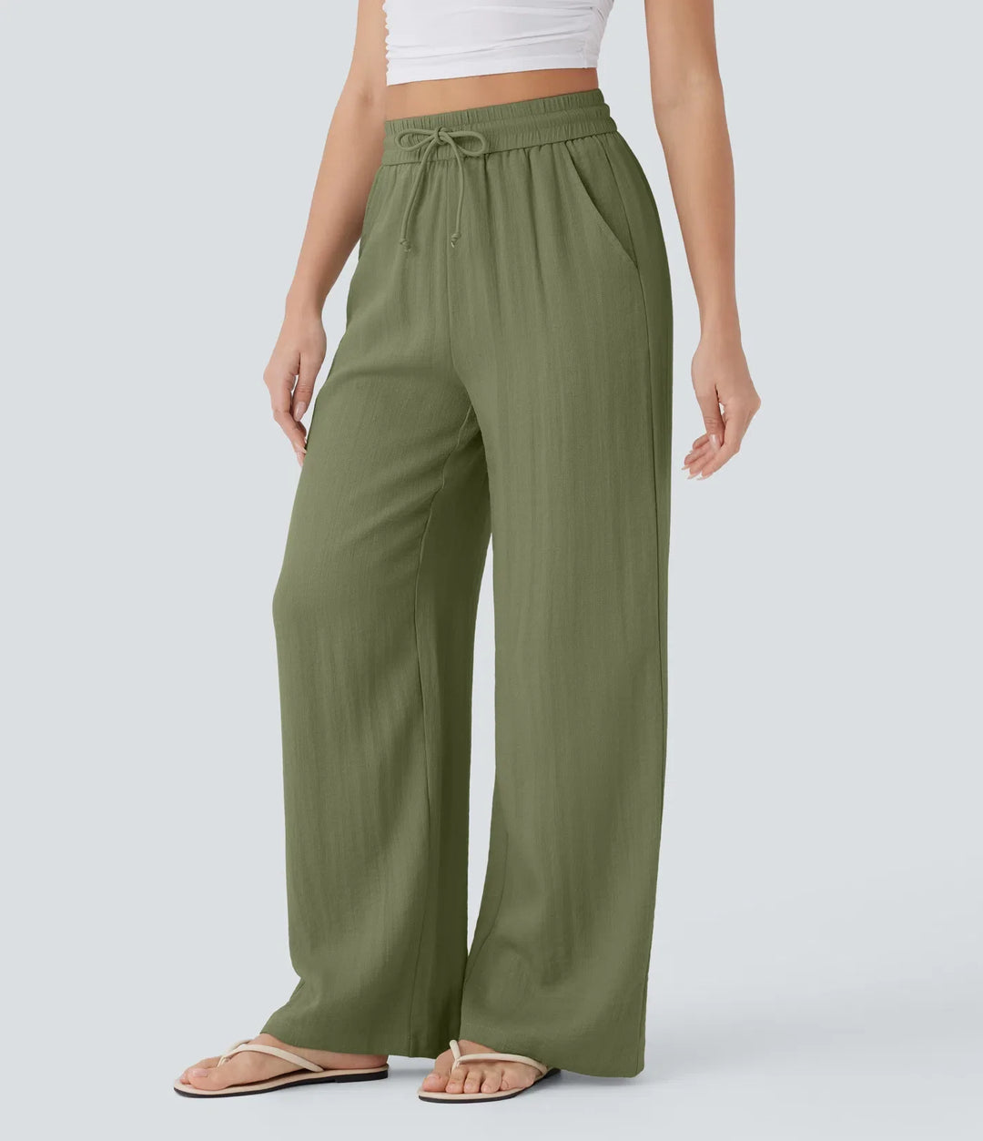 Sophie | Comfortabele & Luchtige Linnen Broek met Elegante Pijpen
