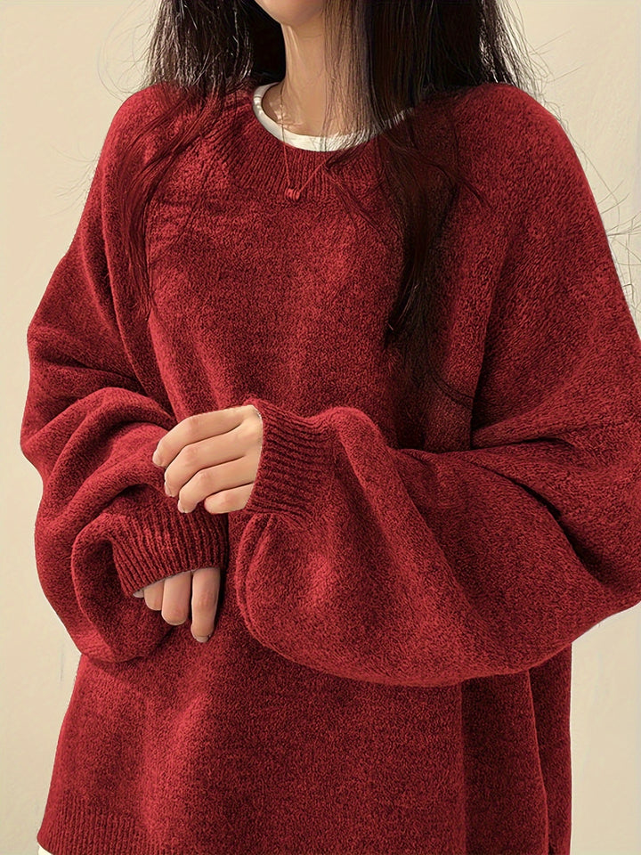 Sovolo™ | Luxe Split Shoulder Sweater