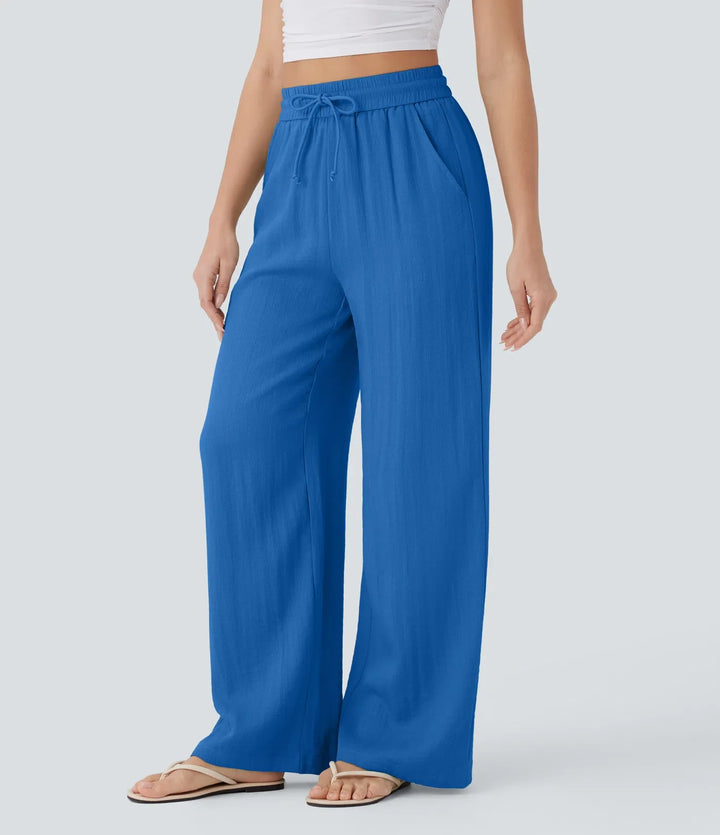 Sophie | Comfortabele & Luchtige Linnen Broek met Elegante Pijpen