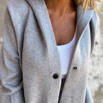 ELISA | Casual single-breasted blazer met capuchon