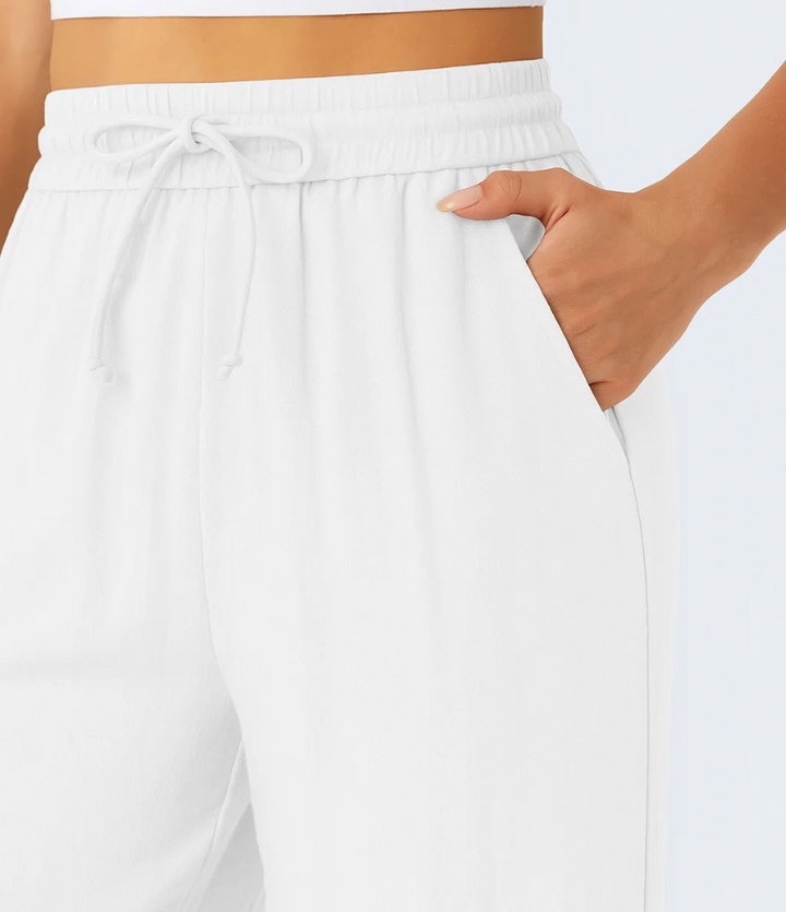Sophie | Comfortabele & Luchtige Linnen Broek met Elegante Pijpen