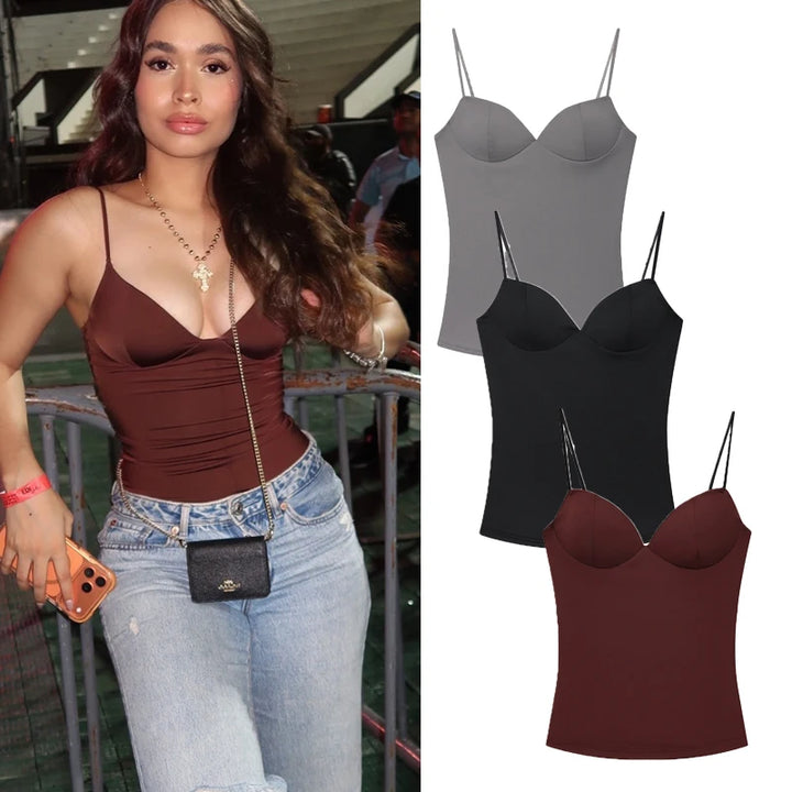 Sovolo™ | Sculpt Tank Top met Ingebouwde BH