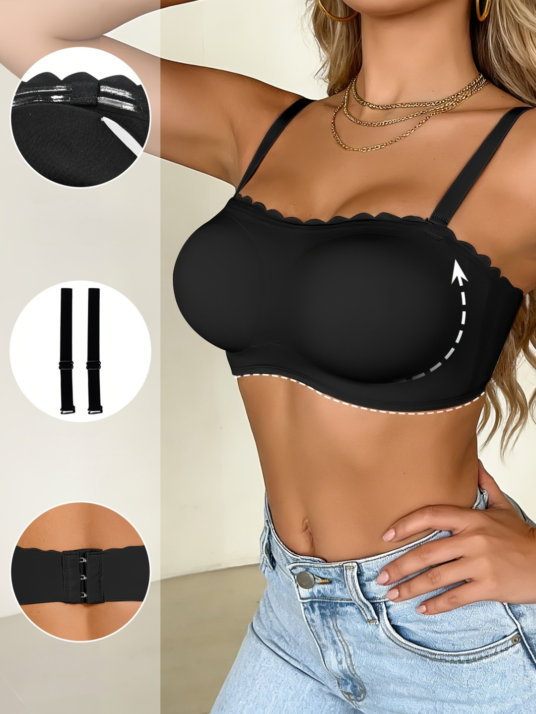 ComfortLift Strapless BH – Steun met of zonder bandjes
