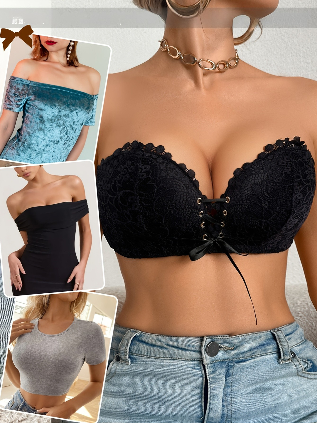 LaceLift Strapless BH – Perfecte lift zonder bandjes
