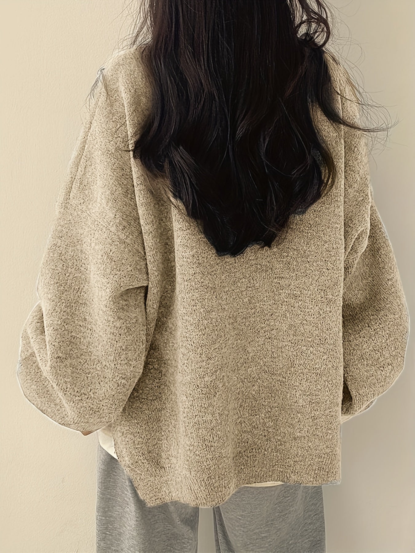 Sovolo™ | Luxe Split Shoulder Sweater