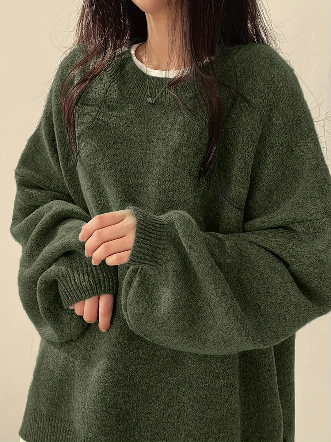 Sovolo™ | Luxe Split Shoulder Sweater