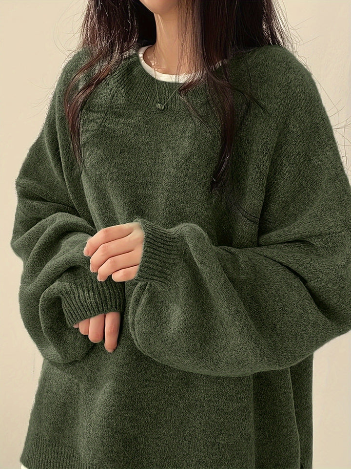 Sovolo™ | Luxe Split Shoulder Sweater