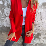 ELISA | Casual single-breasted blazer met capuchon